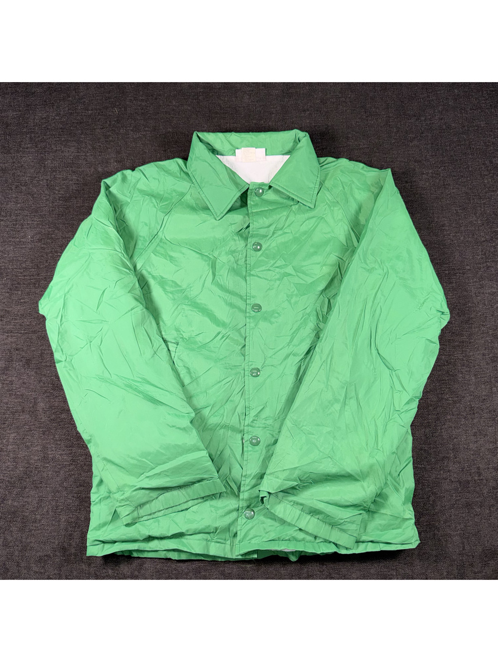 Hartwell Small Green Nylon Jacket with Fleece Lining Made in USA